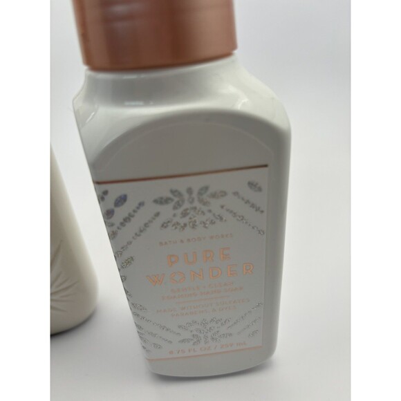 Bath & Body Works Pure Wonder Body Lotion 8 OZ and Hand Soap 8.75 oz Holiday New - Picture 4 of 8